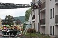 150 Einsatzkr&auml;fte der Feuerwehr waren an den L&ouml;scharbeiten am ehemaligen Hotel Atlantis am Samstagabend beteiligt.